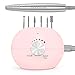 MelodySusie Ponceuse à Ongles Professionnelle pour Manucure Pédicure Fraises à Ongles Électriques Puissante et Silencieuse avec 6 Embouts pour Retirer Vernis à Ongle Rose