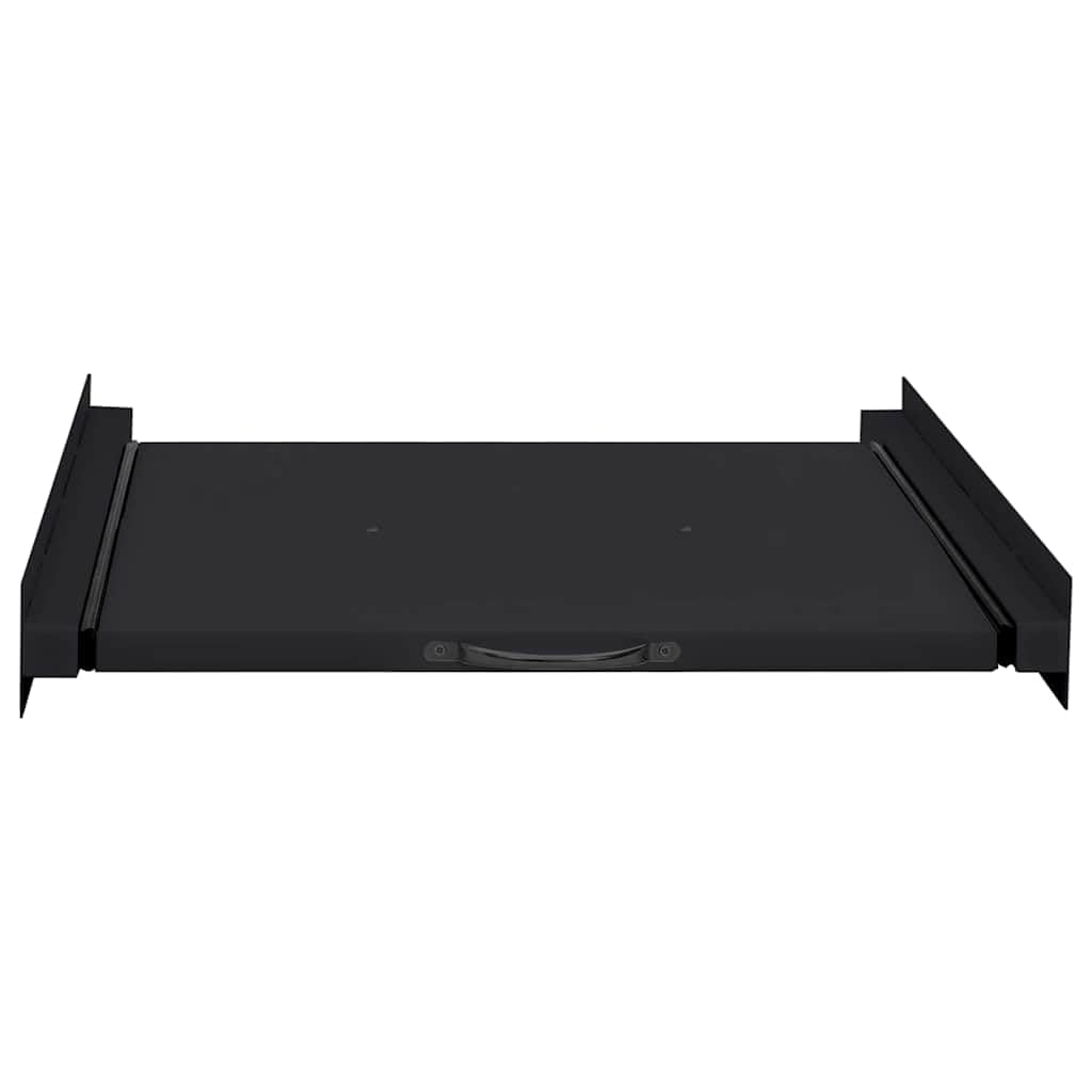 Waschmaschinenregal Schwarz 60 x 60 x 8 cm Stahl | Stabile Stahlkonstruktion, Praktischer Griff, Einfache Montage, Für Waschraum