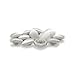 ButtonMode Fabric Covered Satin Trim Buttons with Fabric Shank Back Includes 1-Dozen Buttons Measuring 11mm (7/16 Inch), Ivory, 12-Buttons