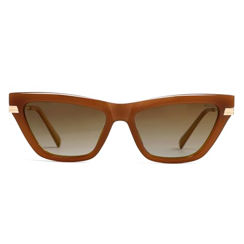 SOJOS Retro Polarized Cat Eye Sunglasses Womens Vintage Shades Trendy Stylish Sunnies SJ2361A2