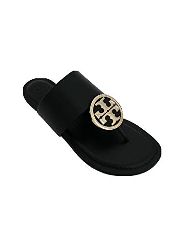 Tory Burch Women's Benton Band Flats Sandals (7, Perfect Black, numeric_7)