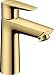 Produktbild hansgrohe Talis E - Waschtischarmatur mit Zugstangen-Ablauf, energiesparend (CoolStart), Wasserhahn Bad mit Auslauf Höhe 104 mm, Mischbatterie wassersparend (EcoSmart), Polished Gold Optic, 71713990