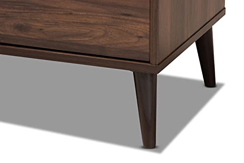 Baxton Studio Suli Mid-Century Modern Walnut Brown Finished Wood Tv Stand #TOP6