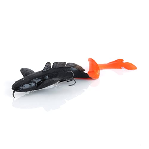 Leurre enfoncé Savage Gear US-SG 3D Burbot Ribbontail noir/orange 14"