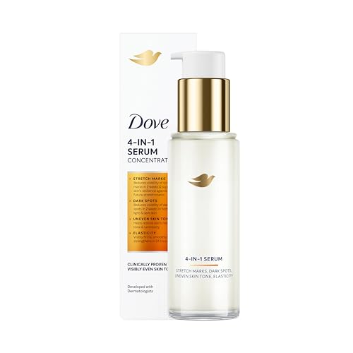 Dove Body Serum 4 in 1 Lotion bei Dehnungsstreifen, Pigmentflecken, ungleichmäßigem Hautton und Elastizitätsverlust der Haut mit Tone Balance Complex, Niacinamid und Kollagenpeptiden 100 ml 1 Stück