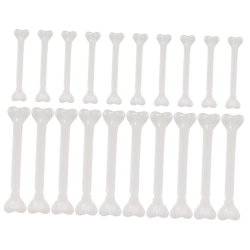 Hohopeti 36pcs Halloween Fake Bone Skeletons Decor Plastic Halloween Props for DIY Necklace Accessories