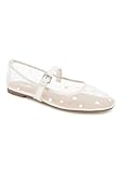Esprit Women's Nicola MJ Pearl Mary Jane Flat, Off White, 9