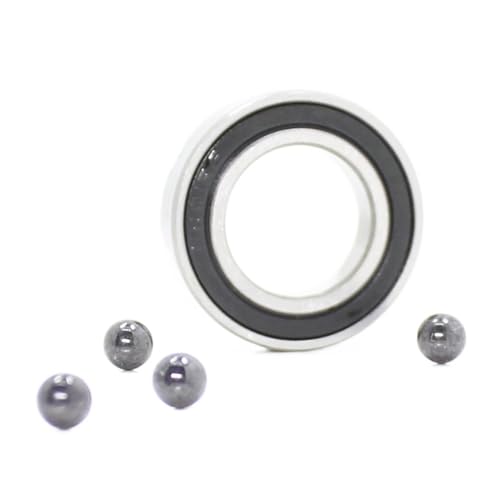 DUKUTS 6801 Hybrid Ceramic Bearing 12x21x5 mm ABEC-1 1PC Bicycle Bottom Brackets Spares 6801RS Si3N4 Ball Bearings 6801 2RS