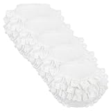 Bosweety 5 Piece Set of Ruffled Lace Panty Diaper Covers for Baby Girls Cotton Toddler White Shorts Underwear