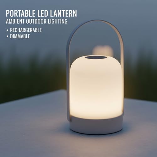 Lampe de chevet à intensité variable tactile LED rechargeable blanche