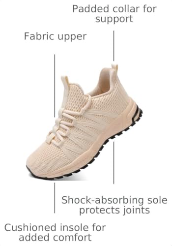 Image of KUBUA Kids Sneakers Lightweight Boys Girls Tennis Shoes