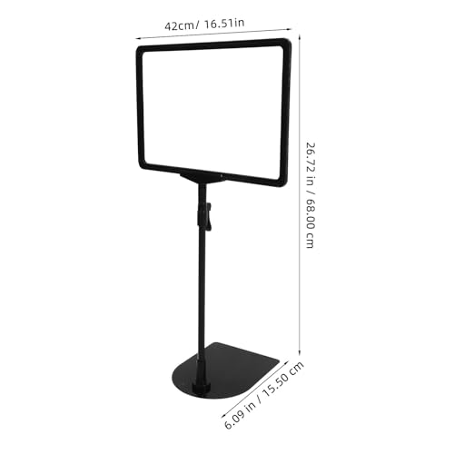 Soporte de acero ajustable COHEALI con opciones vertical y horizontal para carteles publicitarios 2