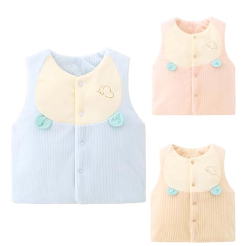 Infant Girl Fleece Vest Sleeveless Trendy Sh𝐞rpa Butterfly Print Jackets Newborm Boys Lightweight Warm Waistcoats3
