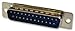 MULTICOMP SPC15323 D SUB CONNECTOR, STANDARD, 25POS, PLUG (1 piece)