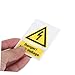 Zerodeko High Voltage Warning Labels Adhesive Electrical Safety Sign for Electric Panels Weatherproof Industrial Sticker for Caution and Alert