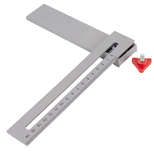 Equerre en aluminium 7 fonctions | Equerre de charpentier de 17 cm pour le marquage et le forgeage d'angles | Equerre en métal angles fixes 45°,90°,135