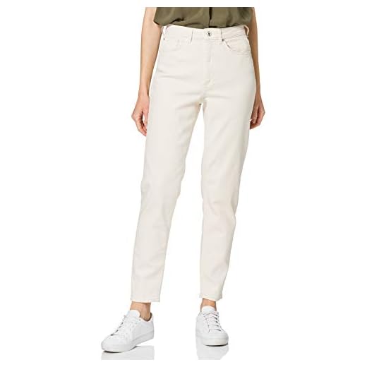 ONLY Damer Onlveneda Life Mom Bb Rea Jeans, ecru, S
