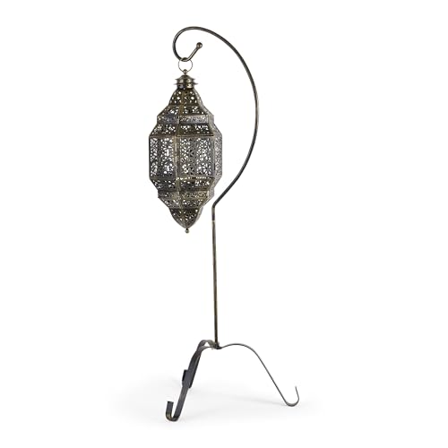 Zingz & Thingz Moroccan Style Candle Lantern Holder, Decorative Light Home Decor, Indoor & Outdoor, 41.25