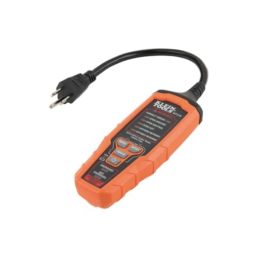 Klein Tools RT310 Outlet Tester, AFCI and GFCI Receptacle Tester for North American AC Electrical Outlets