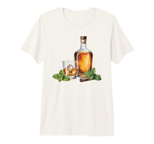 Puerto Rico Whiskey Cigar Mint Classic Vibes Premium Tri-Blend T-Shirt