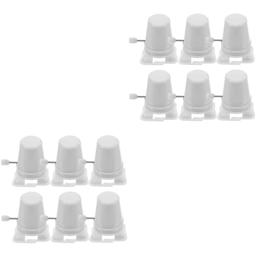 Toyvian Clockwork Legged Robot Toy Part, 12pcs Clockwork Walking Movement DIY Windup Robot Toys Walking Animal Mechanism Clockwise Toy for Kids Arts and Crafts Toys White