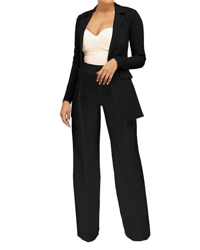 PINSV Women's High Waisted Stretchy Bootcut Pull On Dress Pants Casual Work Pants3