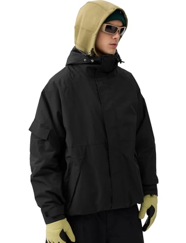 Image of GSOU SNOW Mens Womens Baggy Snowboard Jacket Ski Jacket 20K Waterproof