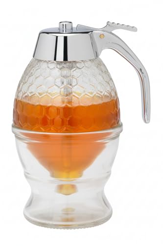 Mrs. Anderson’s Baking Syrup Honey Dispenser, Glass with Storage Stand, 8-Ounce Capacity