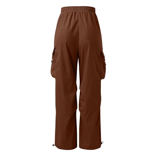 Men's Casual Cargo Pants Waist Drawstring Joggers Tactical Loose Fit Sweatpants for Men with Multi Pockets4