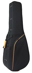 Cibeles Schaumstoff Konzertgitarren-Koffer Schwarz Orange