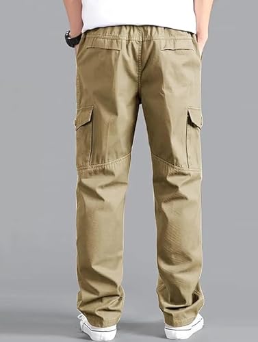 Image of Cargo for Men || Cotton Cargo Pant || Drawstring Waist Pant (Also Available in Plus Sizes) (W-Cargo-117-120)