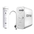 ICEPURE Tankless Reverse Osmosis System, 600 GPD Under Sink RO Water Filtration System, Smart Faucet, TDS Reduction, 1.5:1 Pure to Drain, UTR400A TDS Reduction and RO Filter