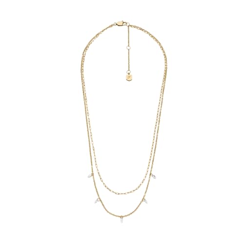 Finitura: lucidato Fossil Ellis JF04894710 - Collana da donna in acciaio inossidabile dorato