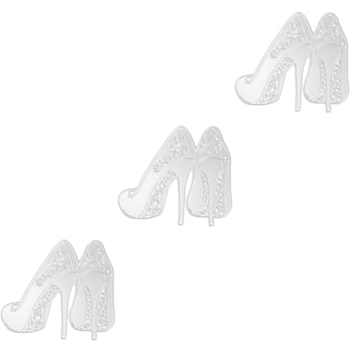VILLCASE 3 Piezas troqueles de corte de papel decorativos decoración casa álbum de fotos DIY almacenar Cortadores bollo troqueles de corte de diseño simple troquel de corte artesanal Silver
