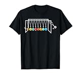 Funny Astrophysicist Shirt Planets Newton´s Cradle T-Shirt