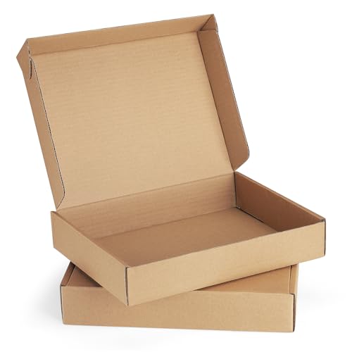 Eupako 11x8x2" Brown Shipping Boxes Corrugated Box Mailers 20 Pack