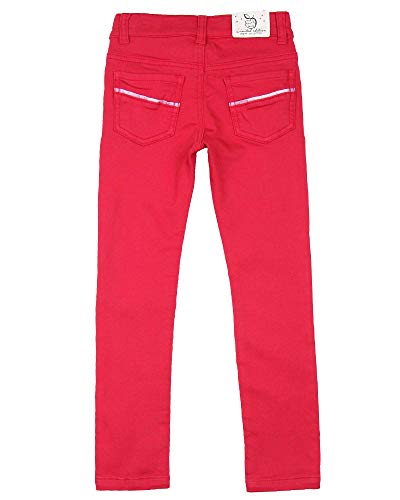 3POMMES Girls Skinny Jeans in Red, Sizes 4-122