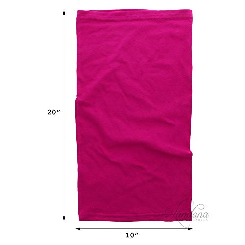 Image of Cotton Face Mask Bandana Tube Scarf Made in America Solid Neck Gaiter