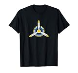 Cooler Flugzeugpropeller T-Shirt