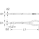 KS Tools 500.7161 Doppelgelenk-Flachzange, XL