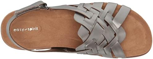 Easy Spirit Women's MARYAN Flat Sandal, Silver 060, 5.5 | Image 4