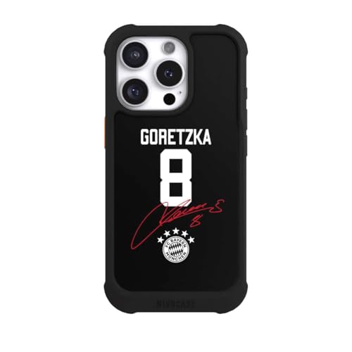 Coque iPhone 16 Pro MagSafe NIVOmax Noire FC Bayern Munich Premium