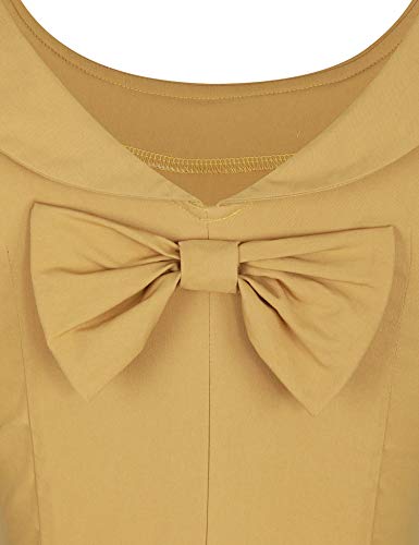 Image of GownTown 1950s Vintage Womens Dress Bowknot Audrey Hepburn Style Party Dresses