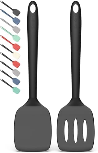 Coukre 2 Pack Silicone Spatula Set, High Heat Resistant, BPA Free...