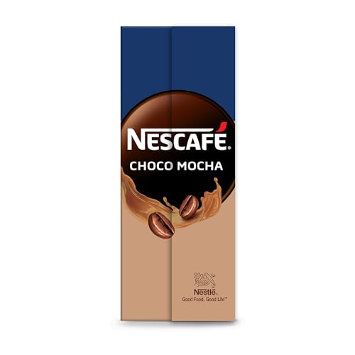 Image of Nescafe Ready to Drink Choco Mocha Cold Coffee - Flavoured Liquid Milk, 180ml Tetra Pack.