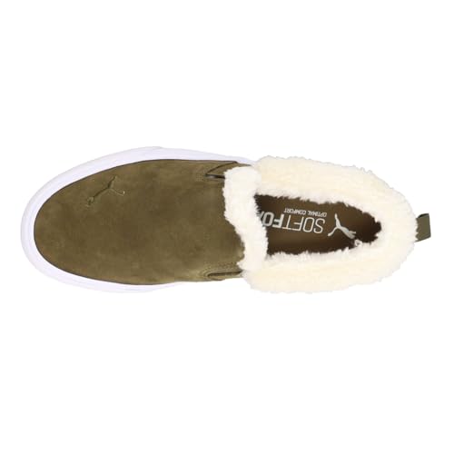 PUMA Womens Bari Comfort Shearling Slip On Sneakers Shoes Casual - Green4