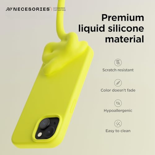 Image of Liquid Silicone Case Compatible for iPhone 13 | Slim Back Cover | Soft Touch Bumper | Shockproof Drop Protection | Microfiber Cloth Inside | Sleek Solid Design