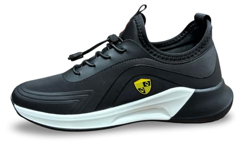 Image of Athletic Sneakers, Slip-On Style, Cushioned Sole, Toggle Lace System, Casual Sports Shoes