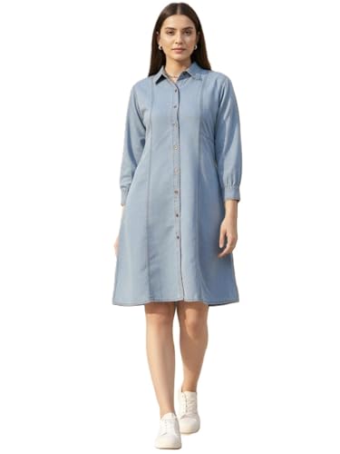 Image of ADDYVERO Women Balloon Sleeve Viscose Rayon Fit & Flare Printed Dress Detailing Above Knee /Mini