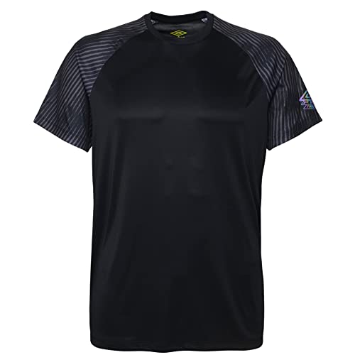 T-shirt Umbro Pro Training respirant à manches graphiques noir taille M